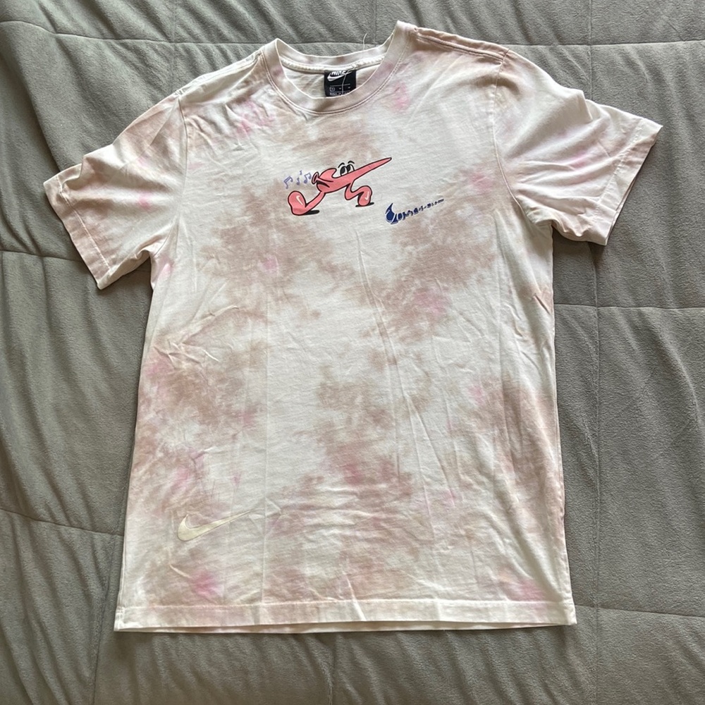 Tie-dye Nike t-shirt.